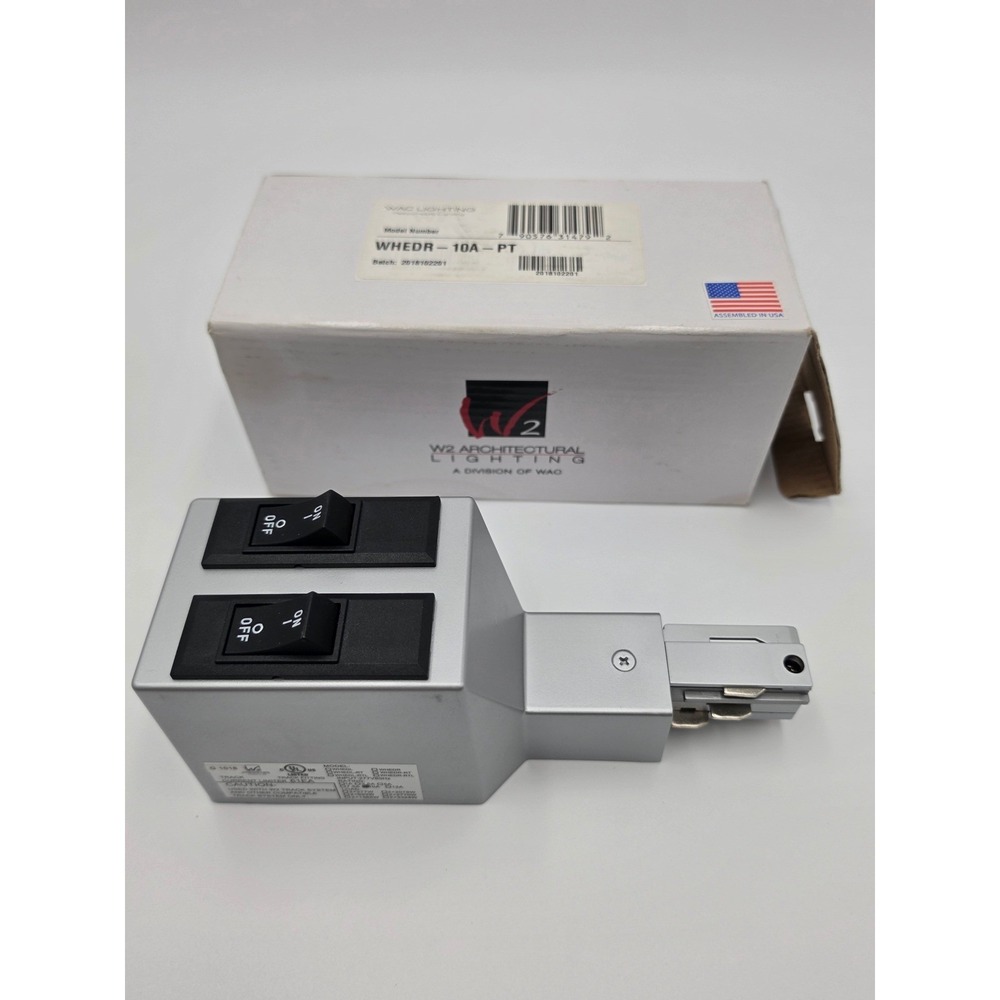 WAC W2 Architectural Lighting Track Current Limiter WHEDR-10A-PT 10A 277V, NEW